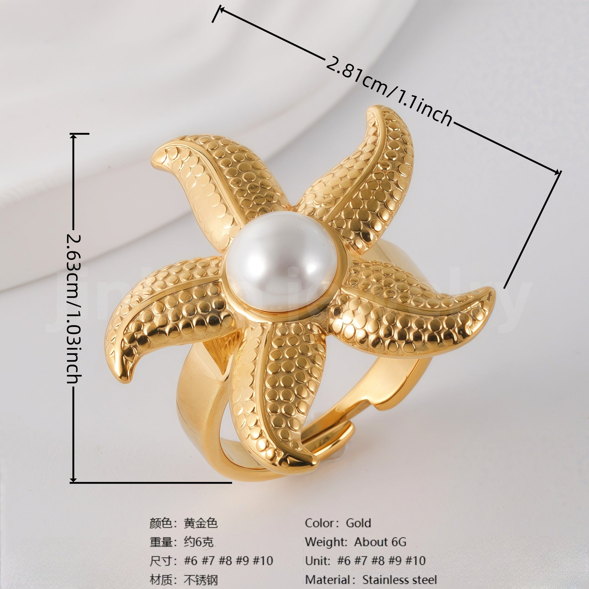 Unique Creative Stainless Steel Elegant & Minimalist Women's Ring