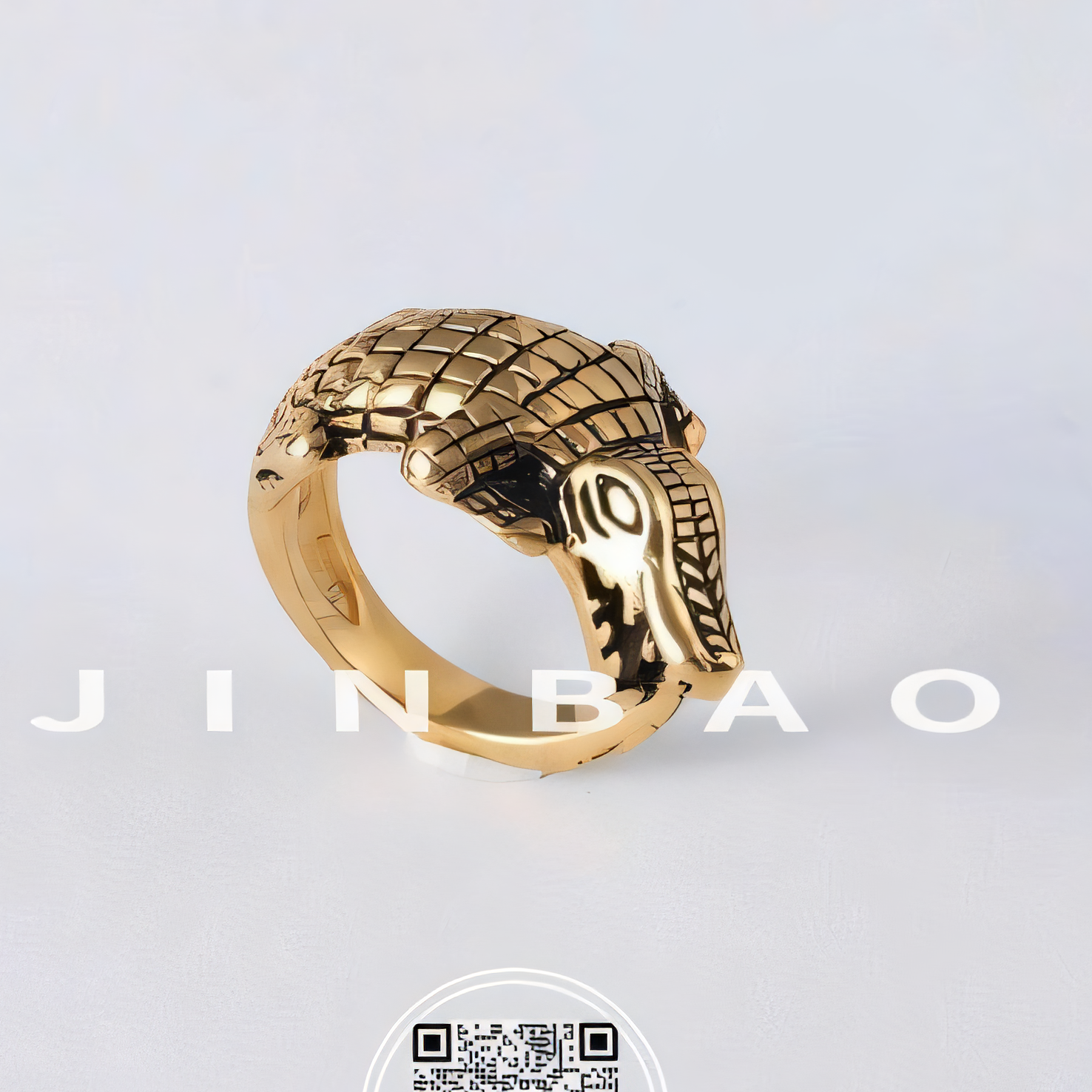 Classic Crocodile Head Stainless Steel Ring for Men | DZ24