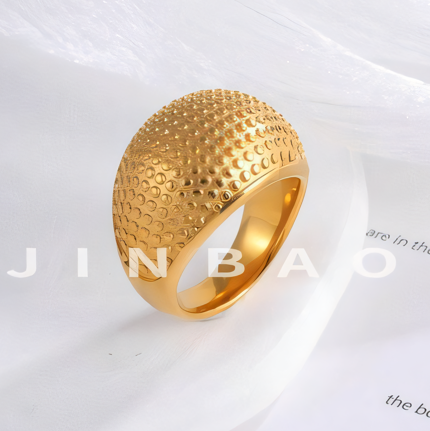 Minimalist Beaded Metal Ring Fashion Luxury Design for Women | G00330