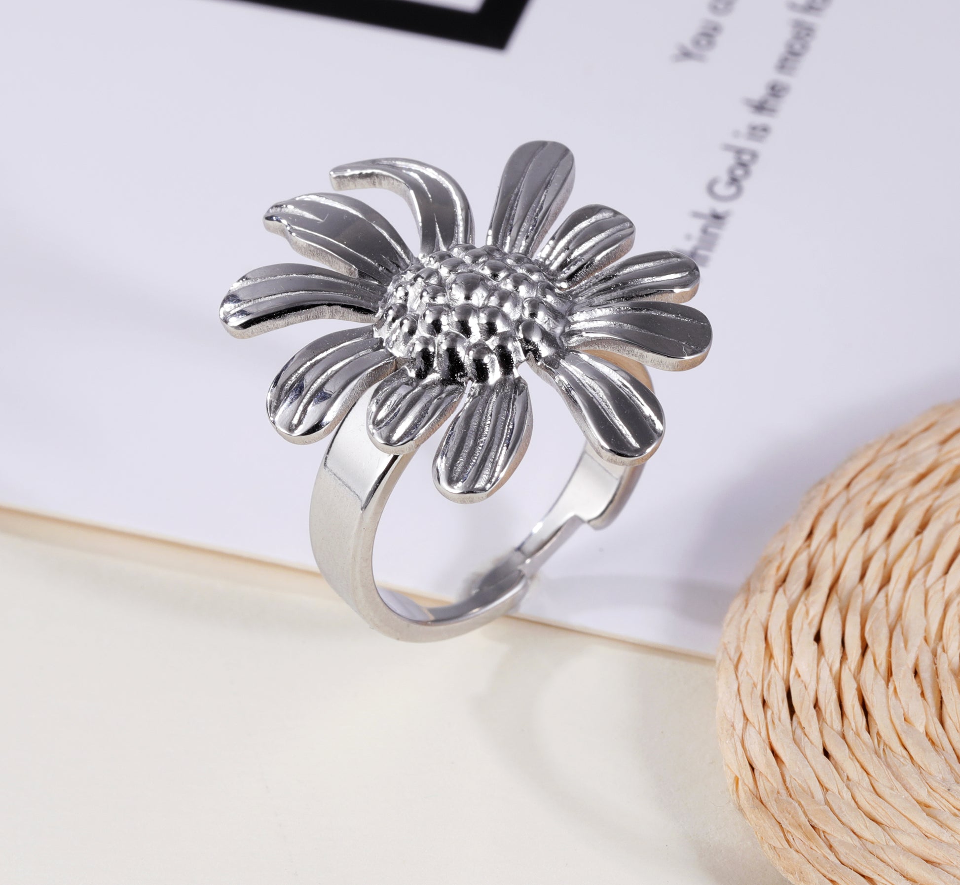 Artistic Chrysanthemum Petal Ring | G005536