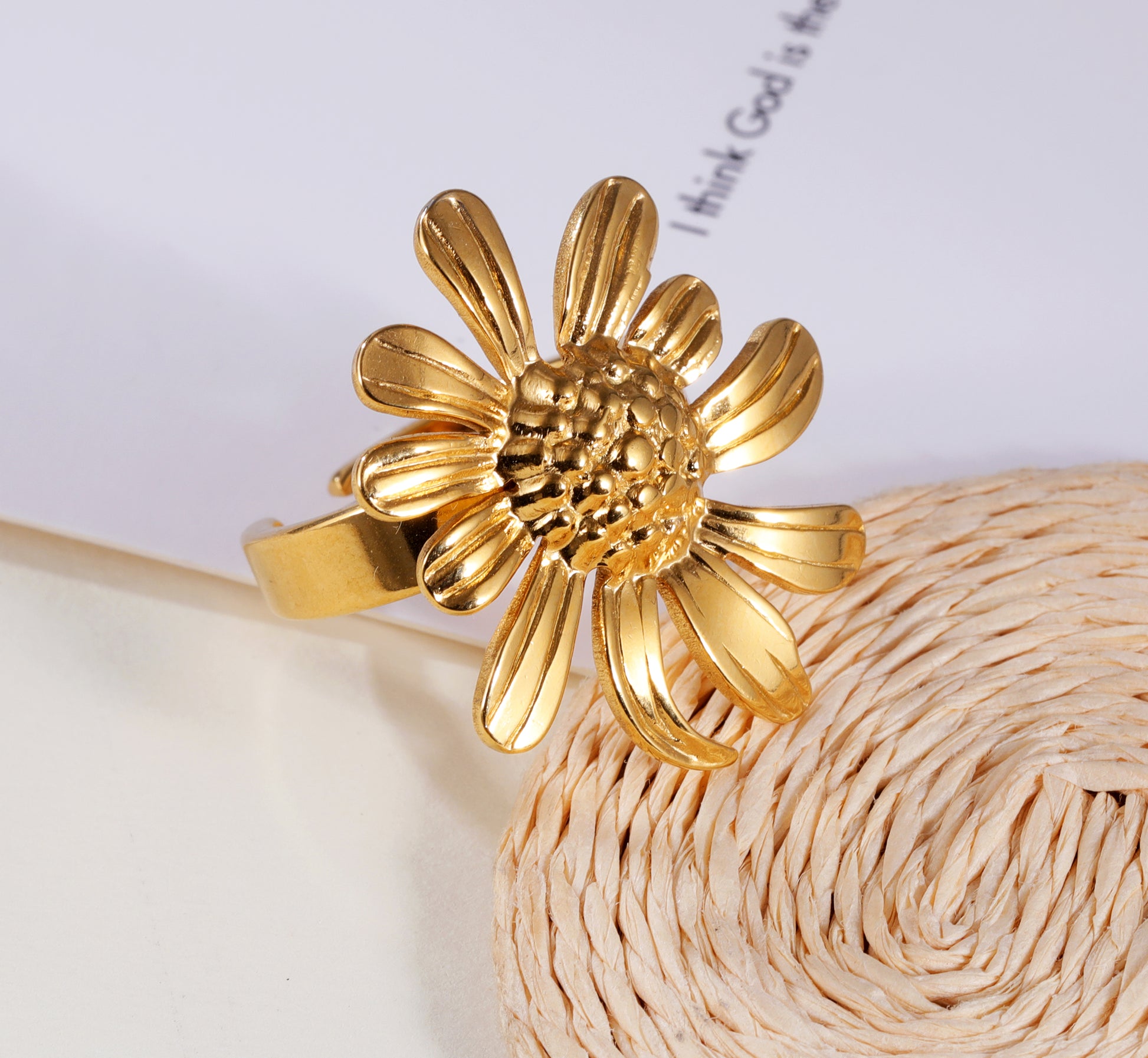 Artistic Chrysanthemum Petal Ring | G005536