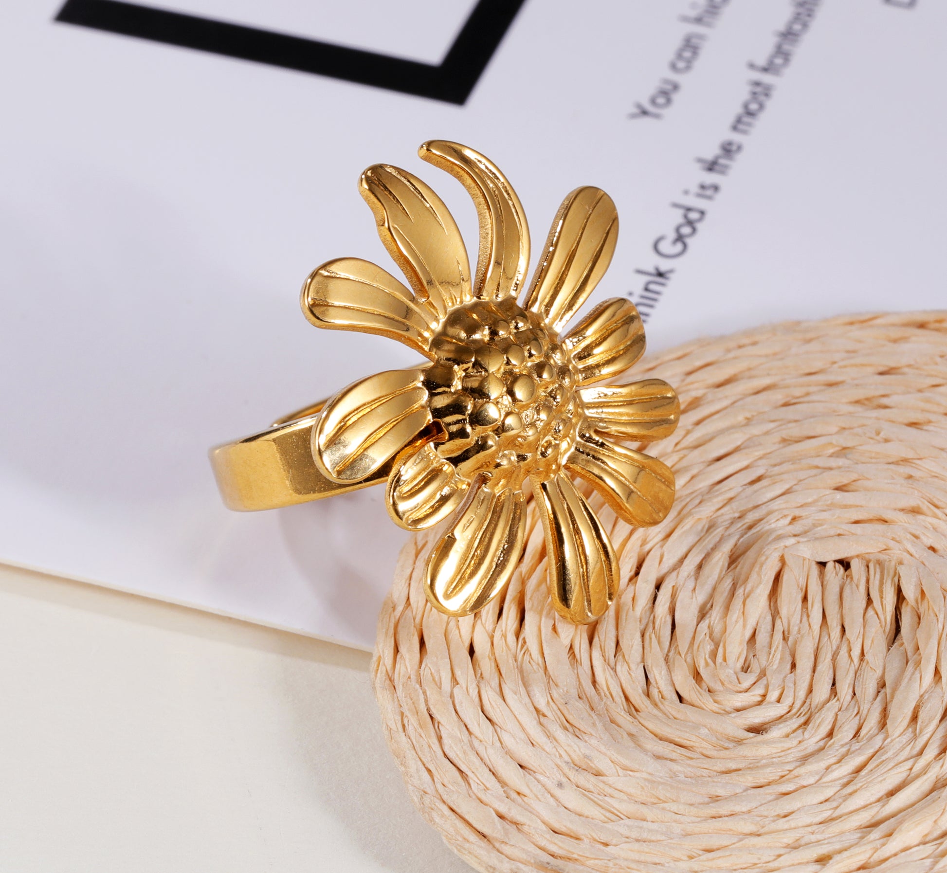 Artistic Chrysanthemum Petal Ring | G005536