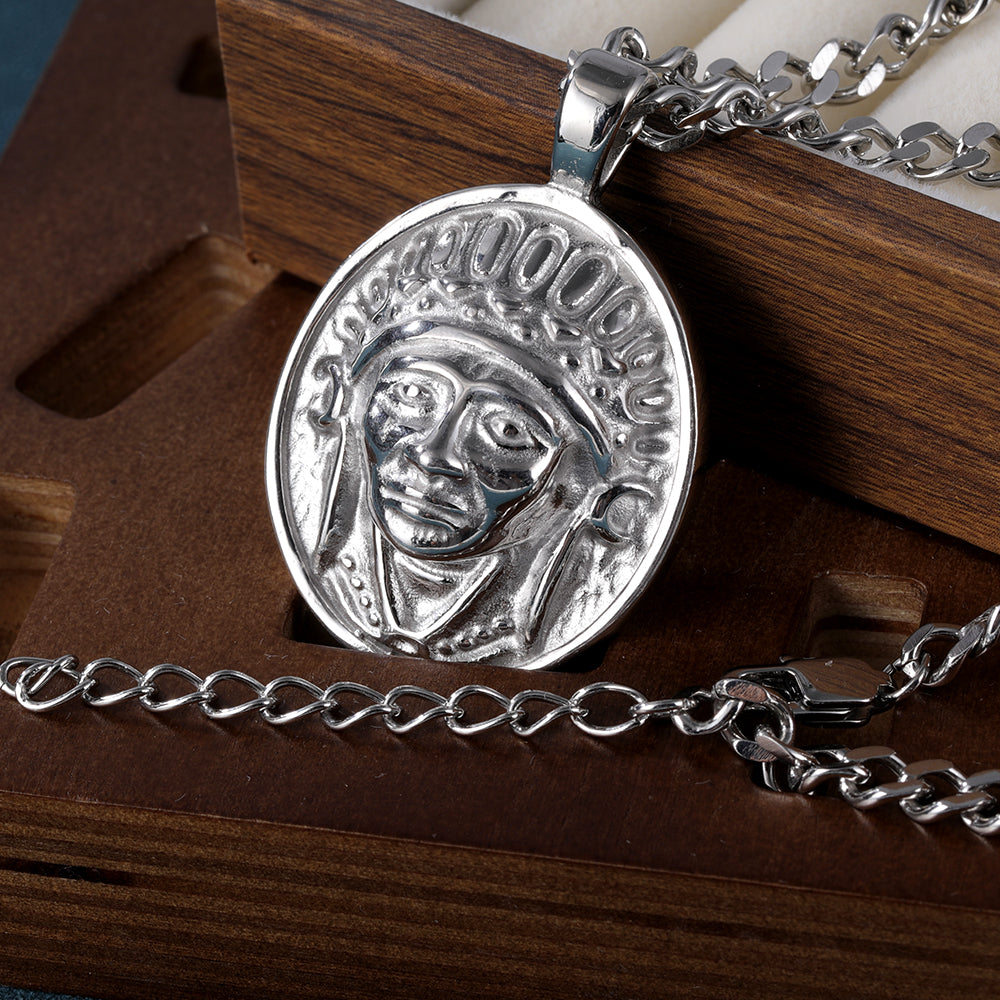 Vintage Indian Chief Stainless Steel Pendant Necklace丨DZ47-5-DP