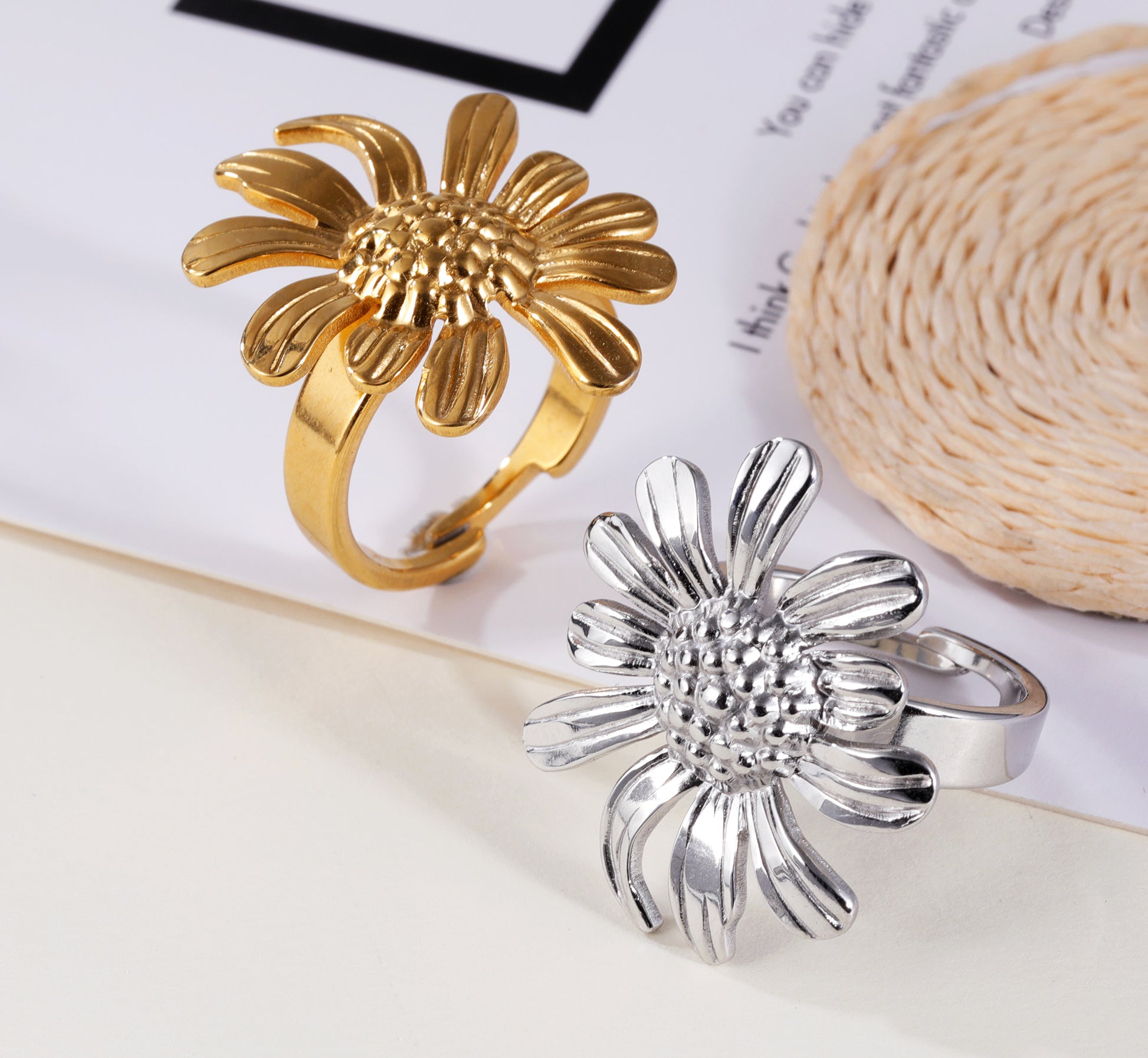 Artistic Chrysanthemum Petal Ring | G005536