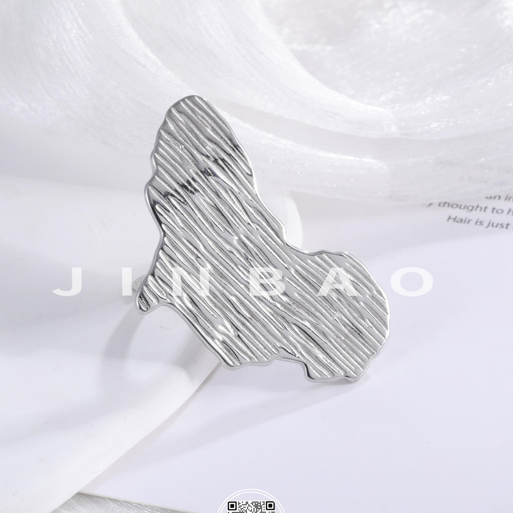 Creative Irregular Shape Ring Women's Stainless Steel Ring | G003604