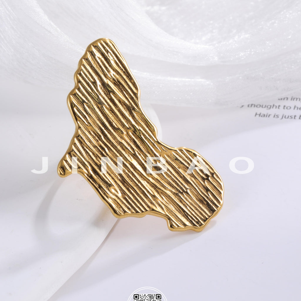 Creative Irregular Shape Ring Women's Stainless Steel Ring | G003604