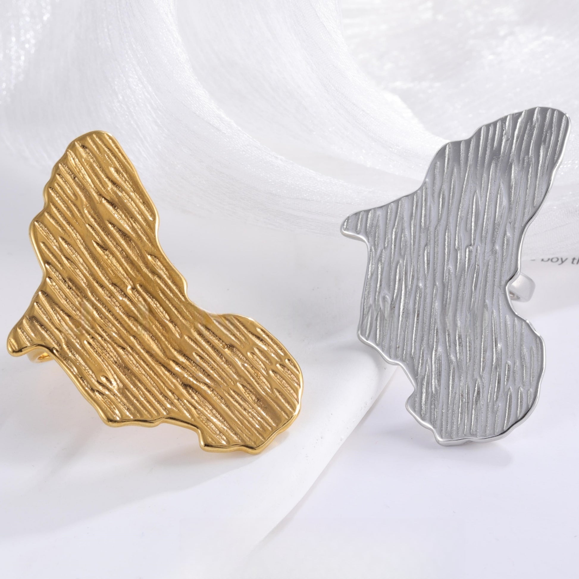 Creative Irregular Shape Ring Women's Stainless Steel Ring | G003604