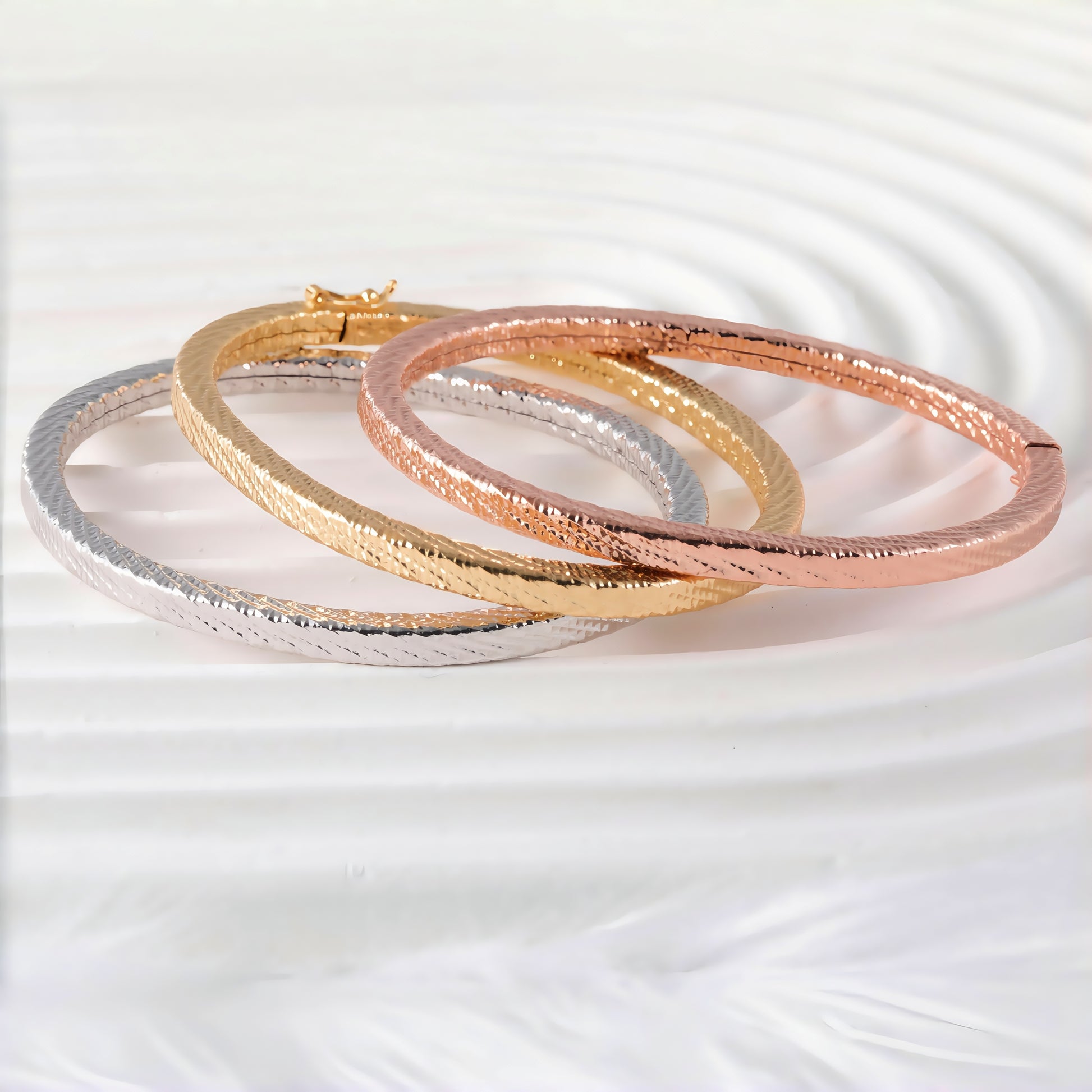 Fashion Stainless Steel Bangle Set Trendy Metal Fashion Accessories