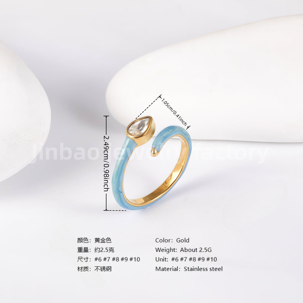 Luxu24K Gold PVD Stainless Steel Titanium Unique Multi-Designs Women's Ring