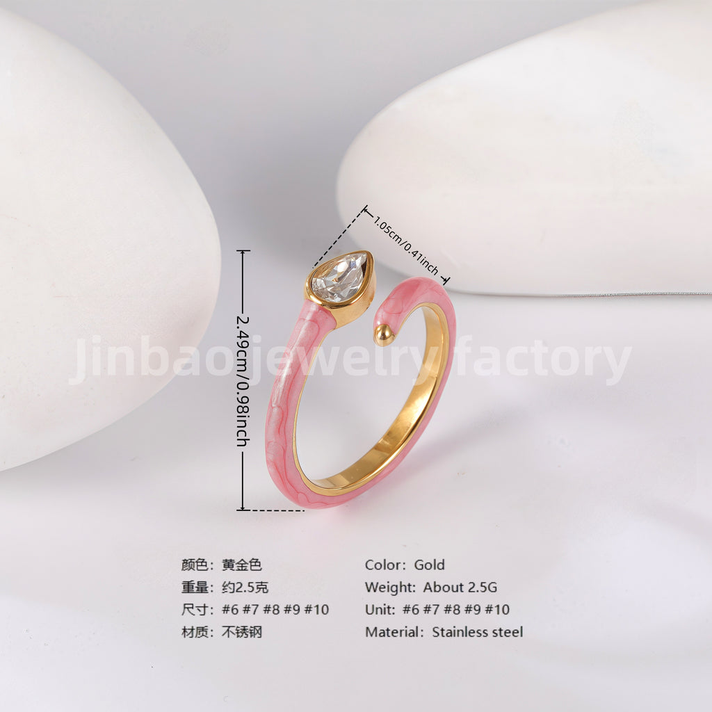 Luxu24K Gold PVD Stainless Steel Titanium Unique Multi-Designs Women's Ring