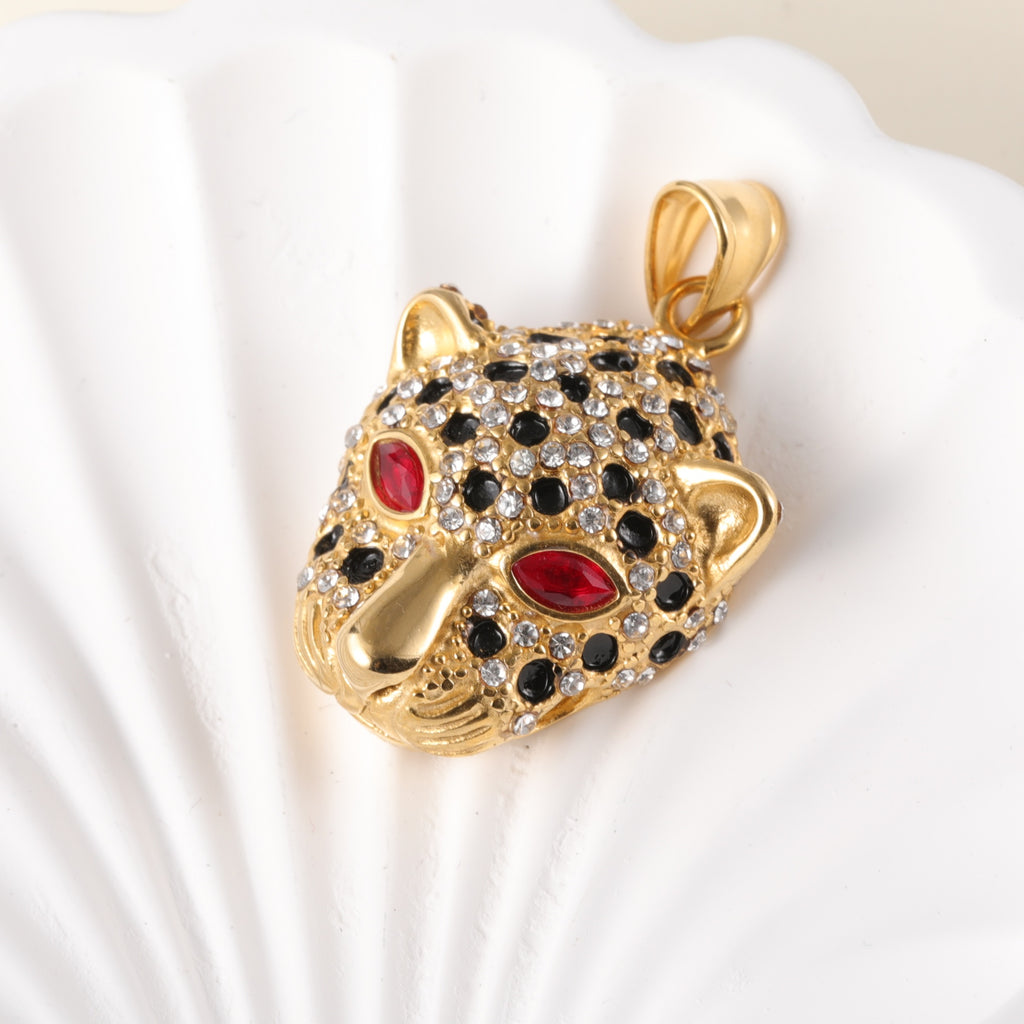 24K gold-plated stainless steel pendant, non-allergenic and non-fading