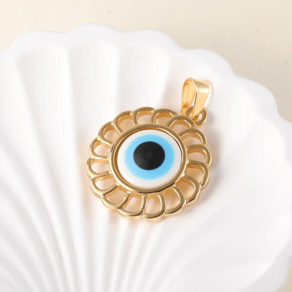 24K gold-plated stainless steel pendant, non-allergenic and non-fading Series One