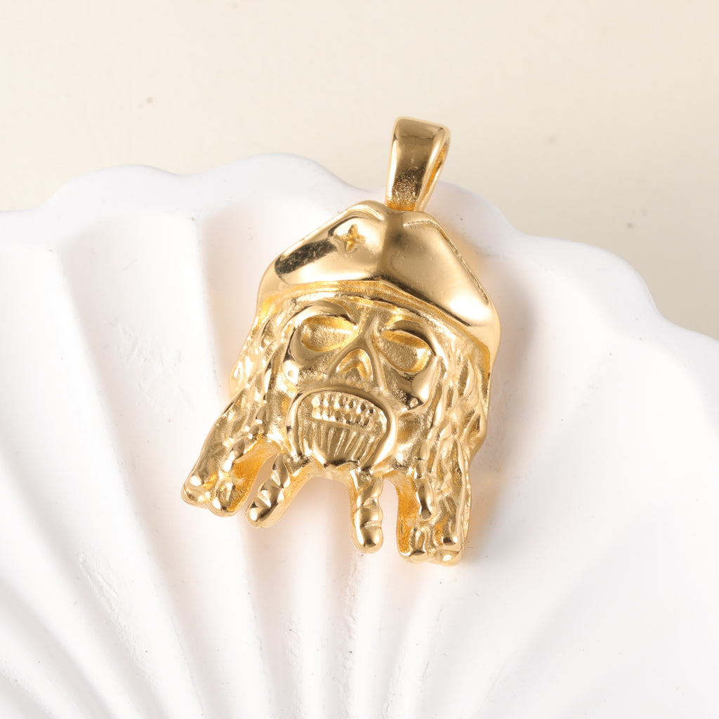 Golden Lion24k Gold-Plated Stainless Steel Pendant, Hip Hop, Non-Allergenic And Non-Fading