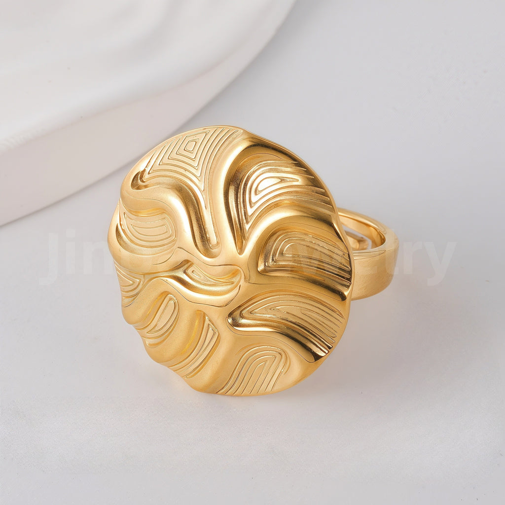 Unique Creative Stainless Steel Elegant & Minimalist Women's Ring