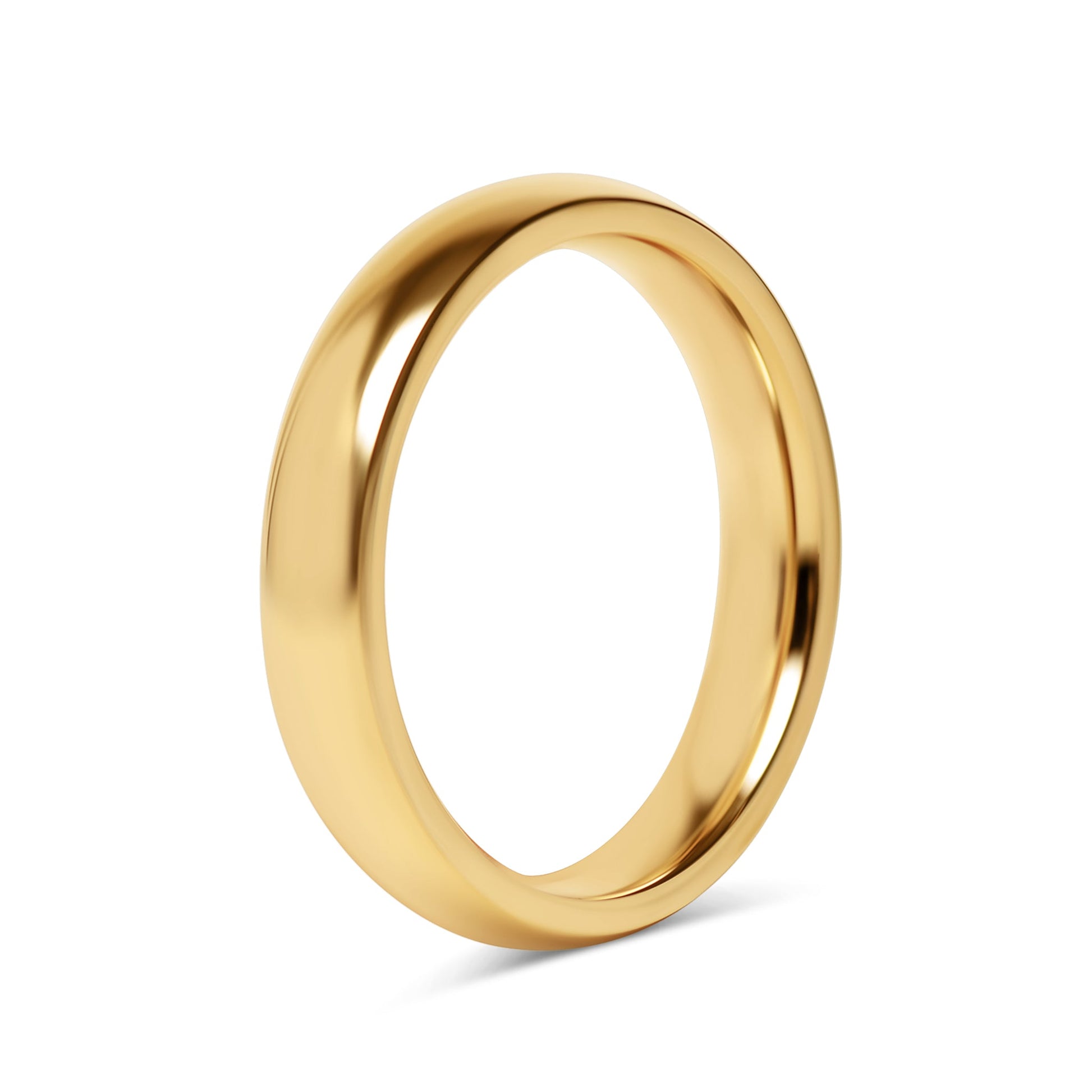 24K Gold PVD Stainless Steel Simple Ring