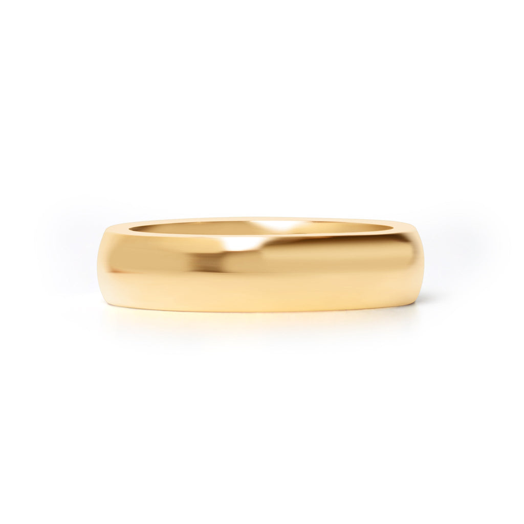 24K Gold PVD Stainless Steel Simple Ring
