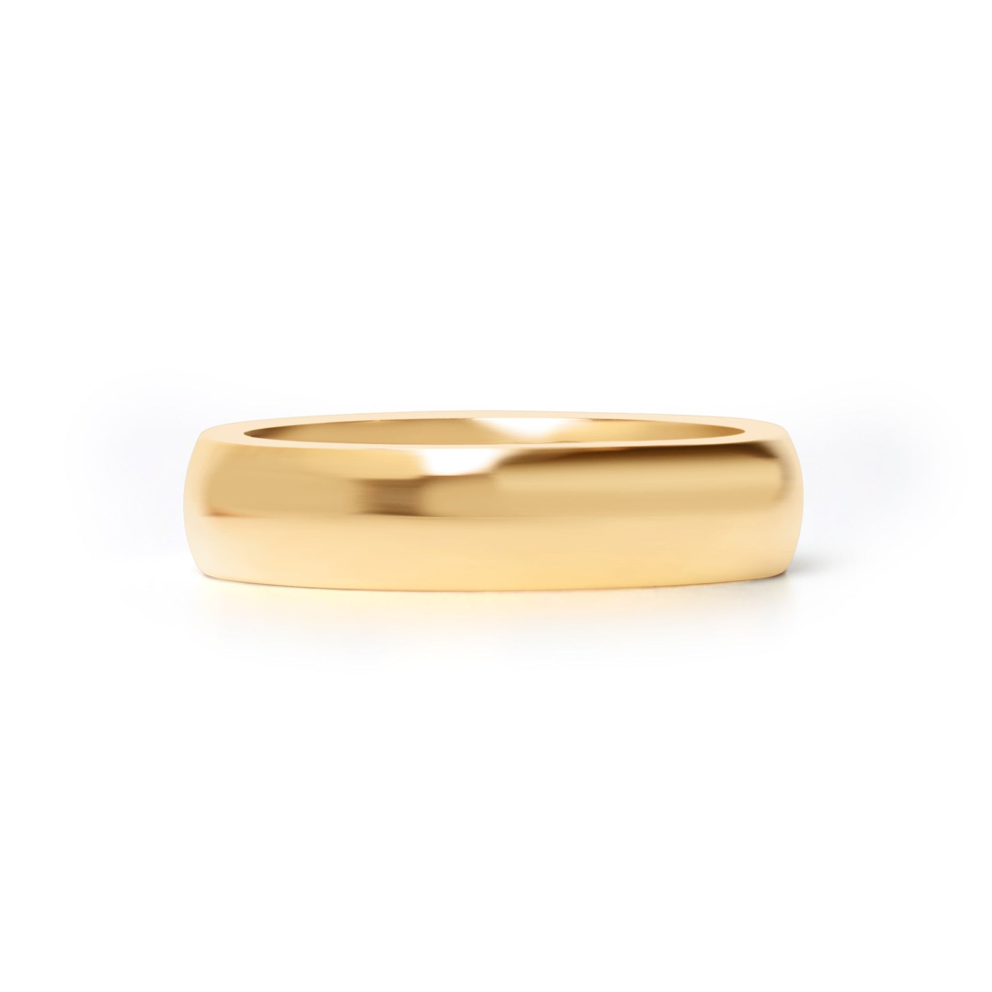 24K Gold PVD Stainless Steel Simple Ring