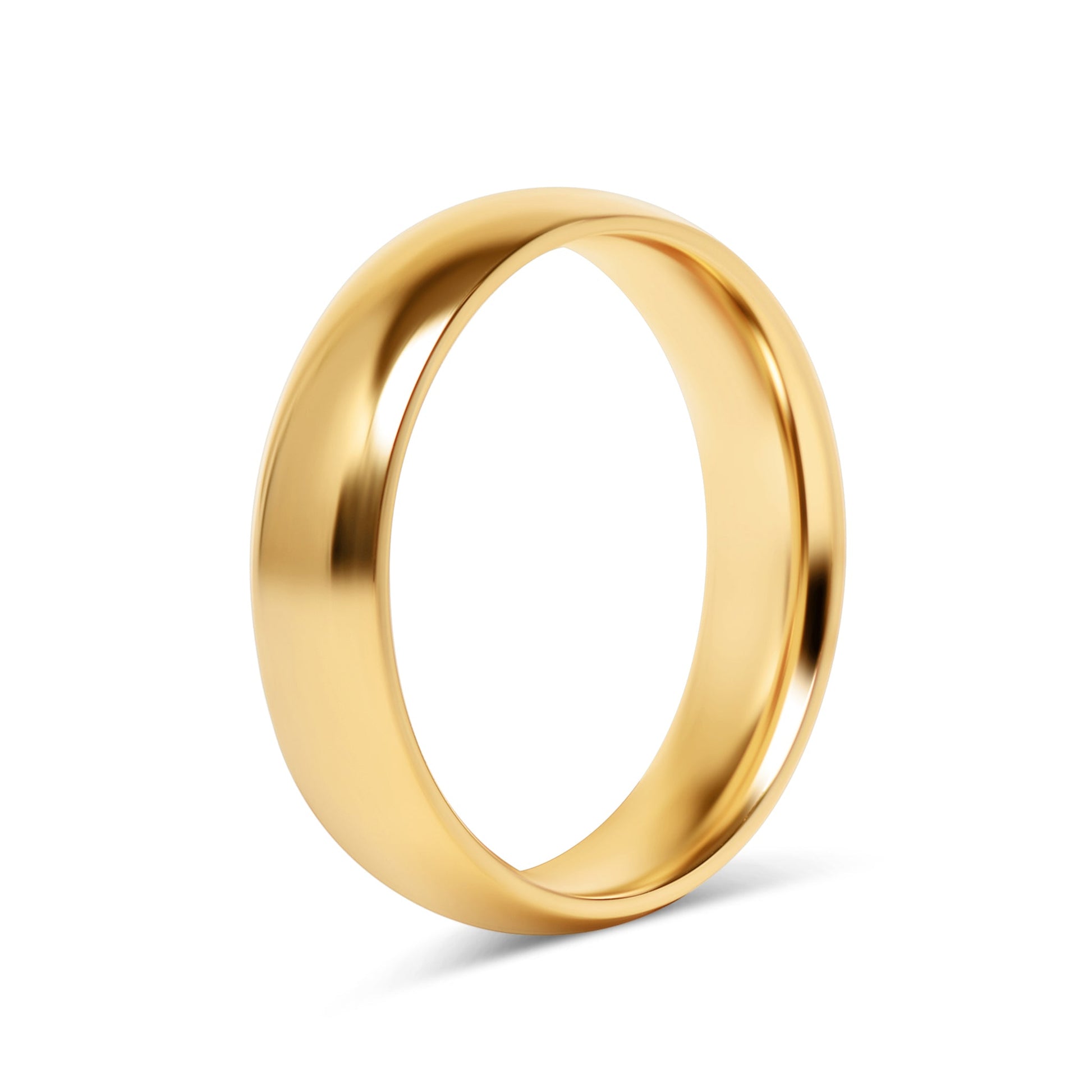 24K Gold PVD Stainless Steel Simple Ring