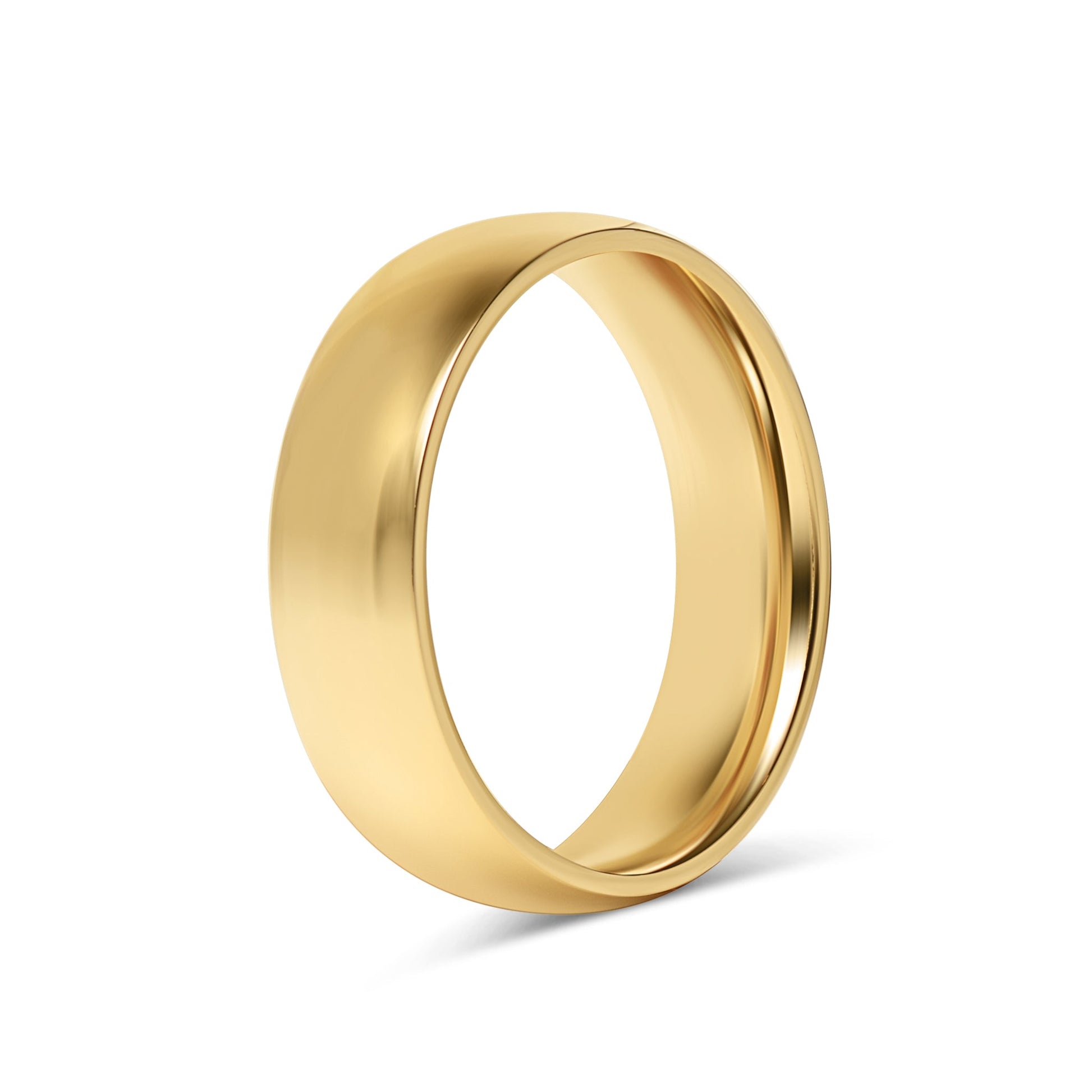 24K Gold PVD Stainless Steel Simple Ring