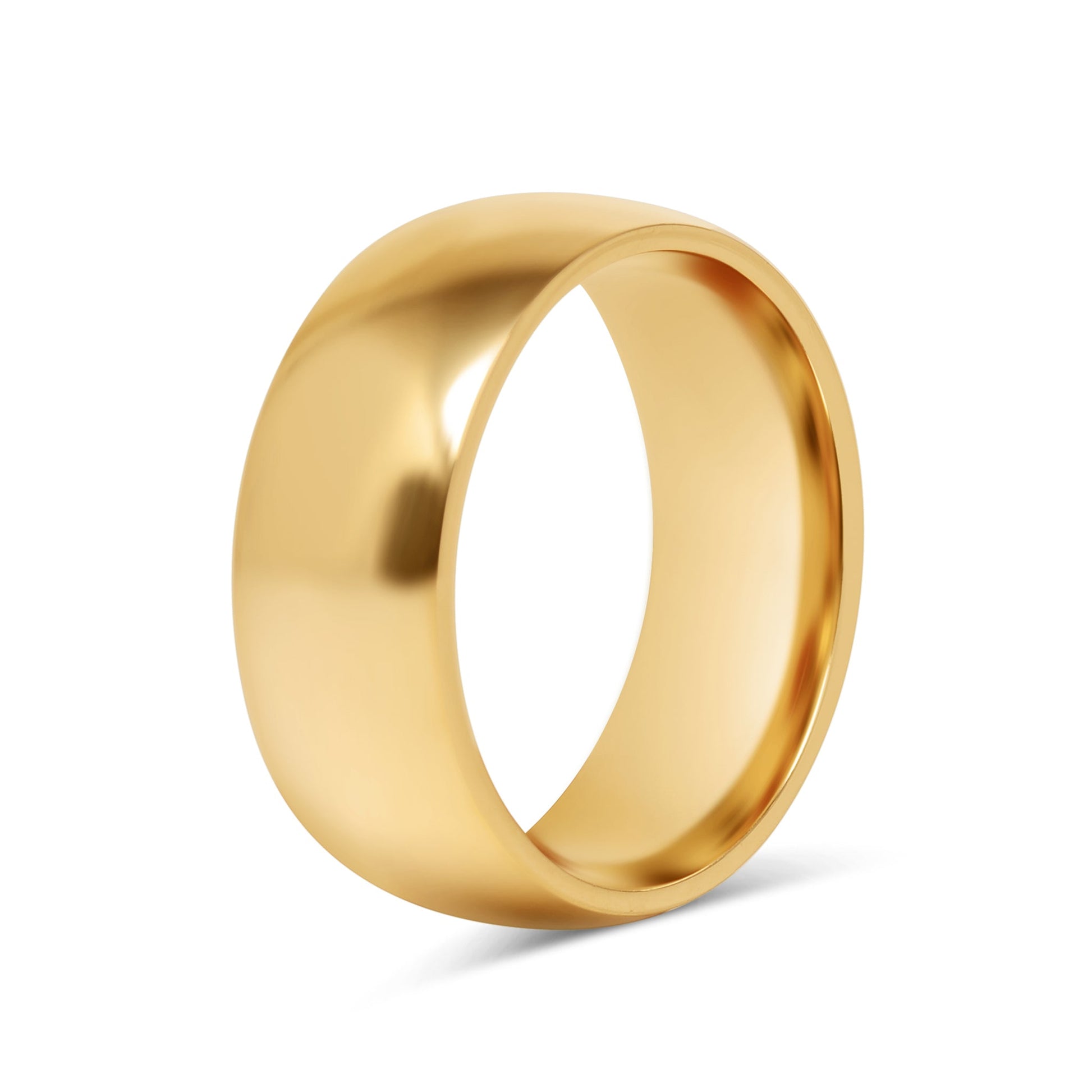 24K Gold PVD Stainless Steel Simple Ring
