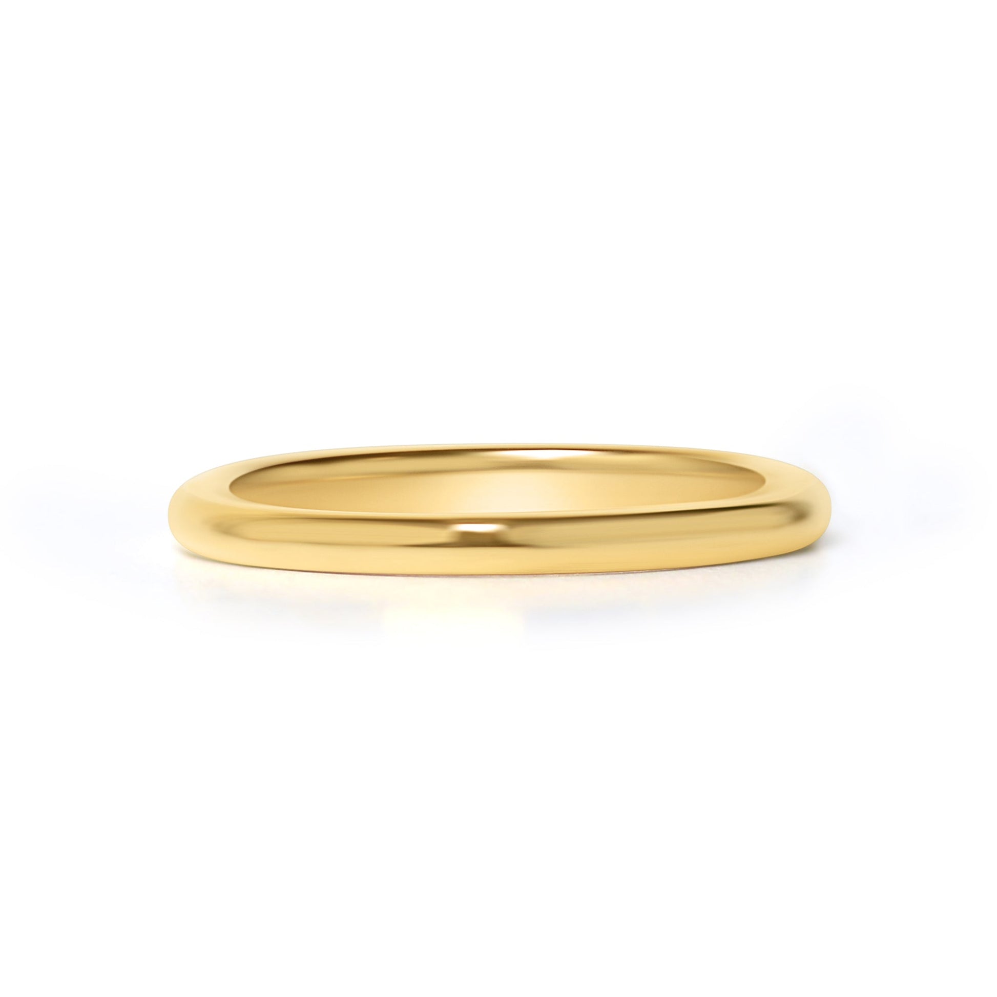 24K Gold PVD Stainless Steel Simple Ring
