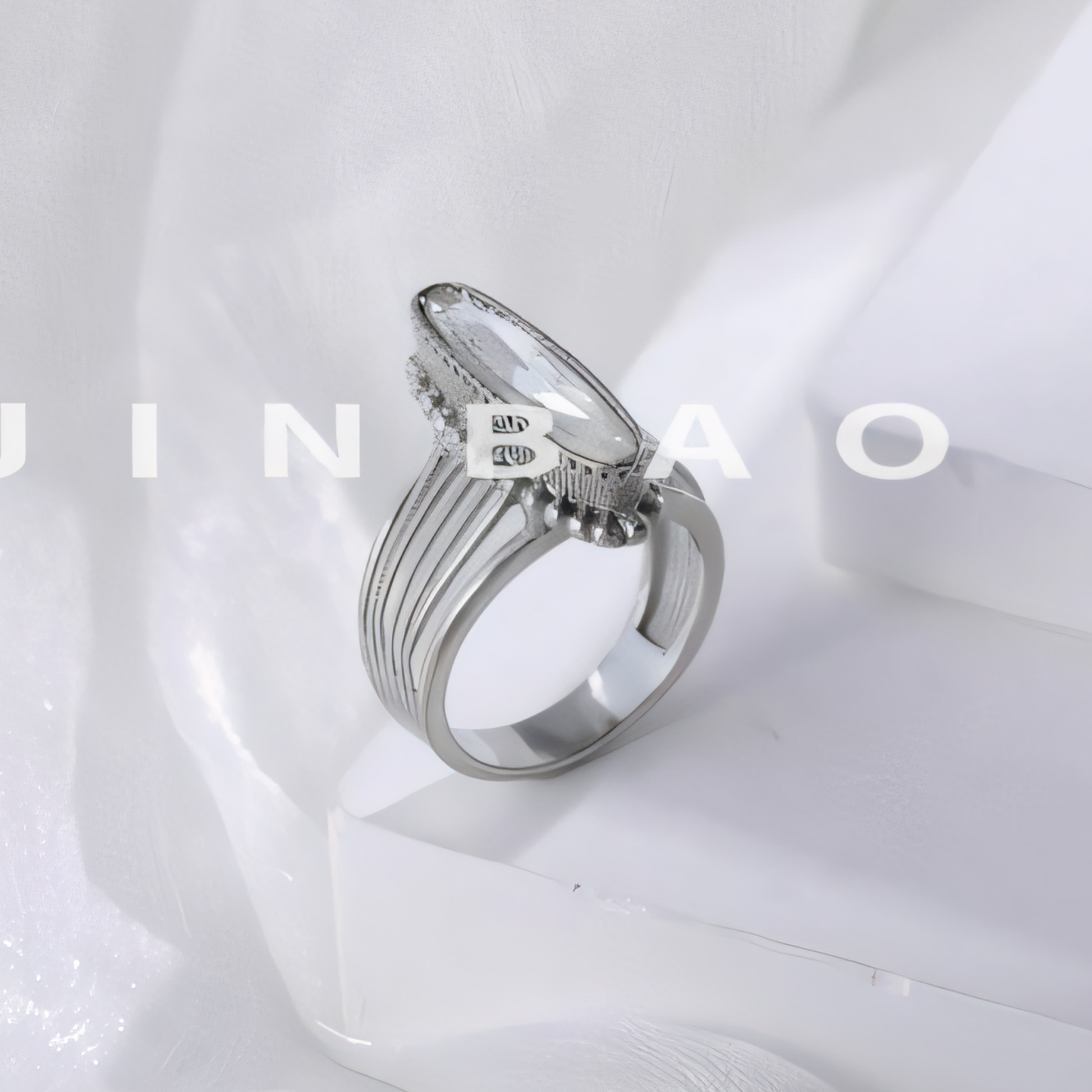 Vintage colored enamel stainless steel women's ring | BL2052