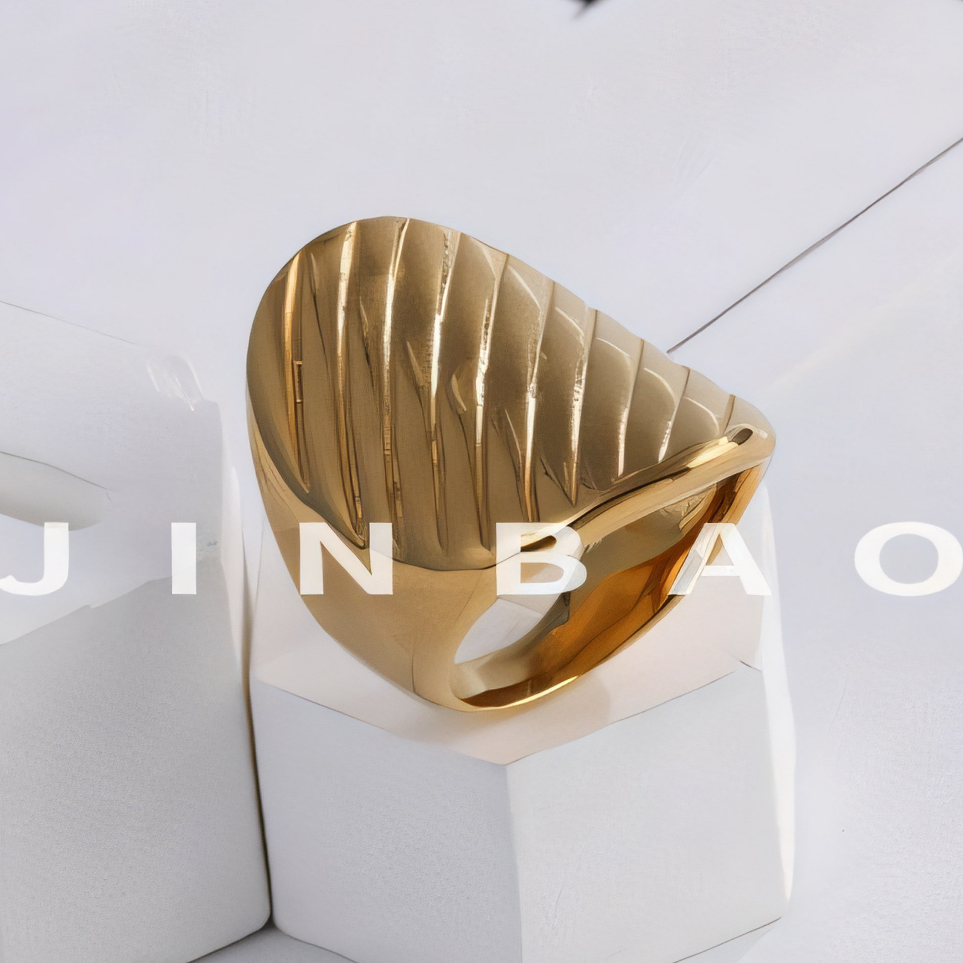 Stainless Steel Striped Ring Minimalist Stylish Design Women Ring | G002899