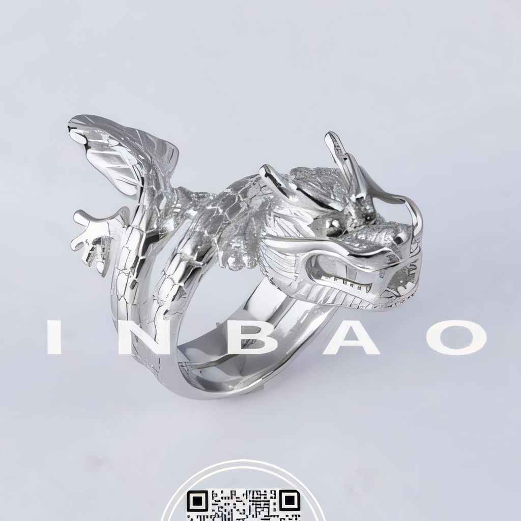 Bold Dragon Design Ring Men's Stainless Steel Ring | DZ1016