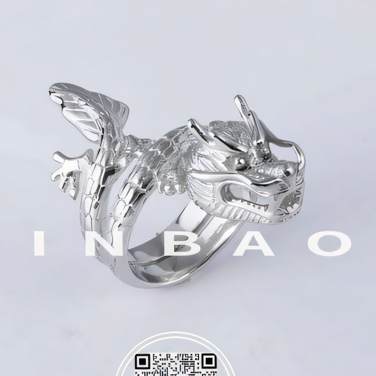 Bold Dragon Design Ring Men's Stainless Steel Ring | DZ1016