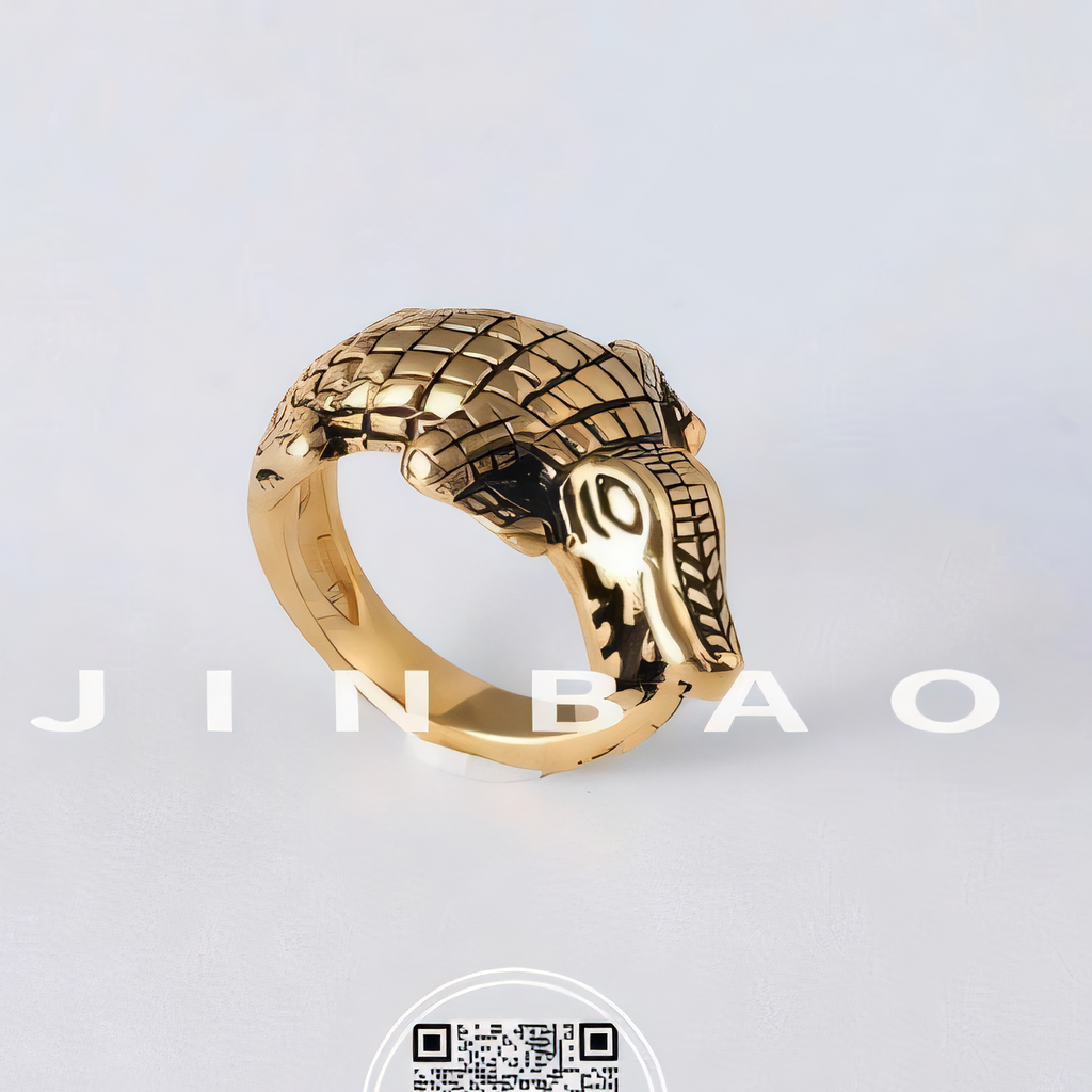 Classic Crocodile Head Stainless Steel Ring for Men | DZ24