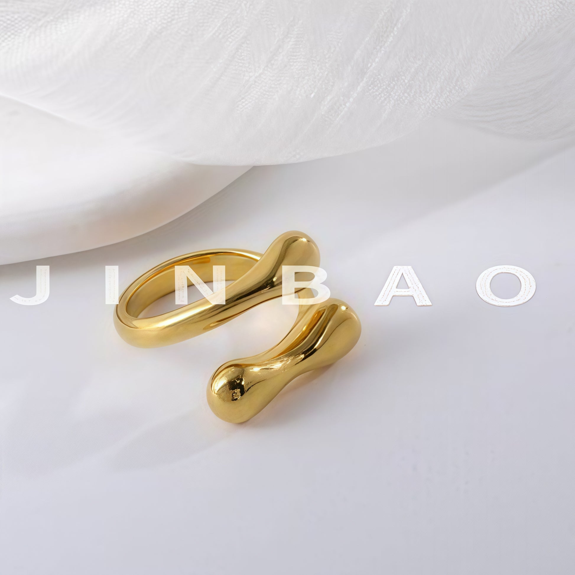 Contemporary Open Band Ring Stainless Steel Unique Design for Women | G004173