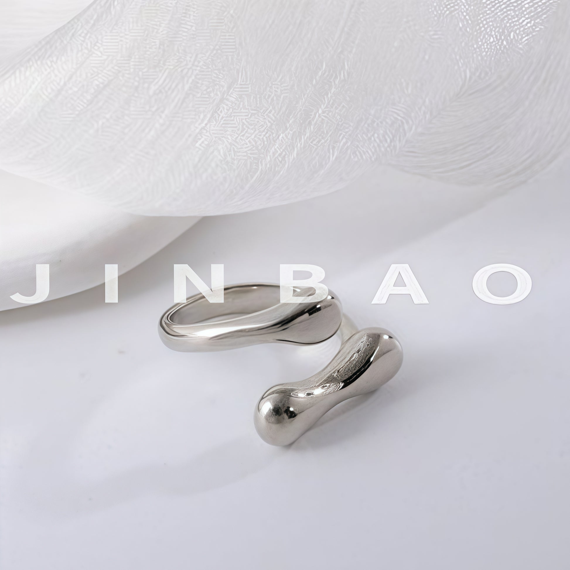 Contemporary Open Band Ring Stainless Steel Unique Design for Women | G004173