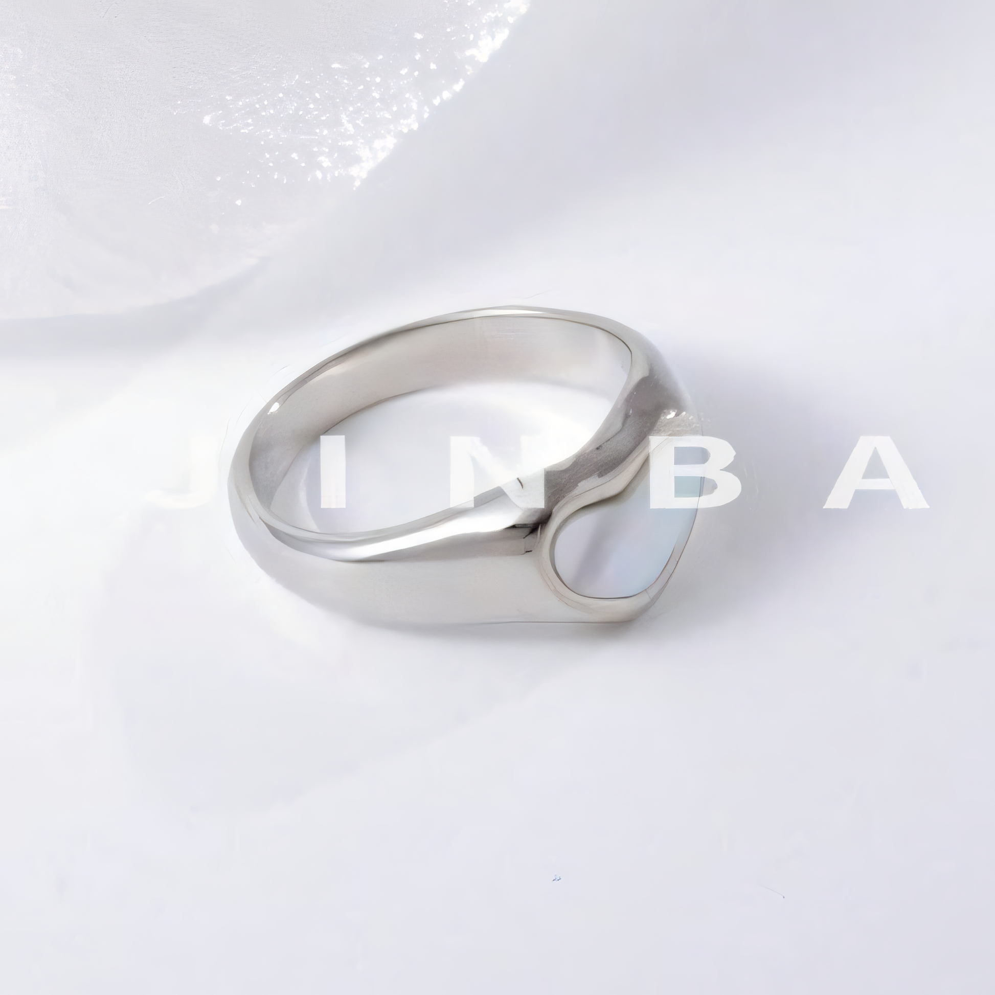 Contemporary Stainless Steel Heart Design Ring for Women | N0090