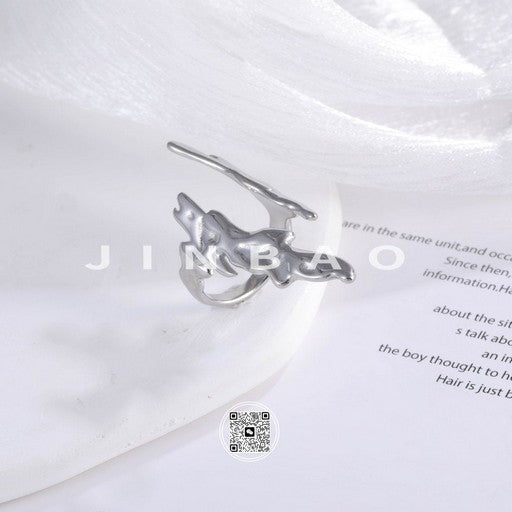 Creative Lightning Pattern Trendy Stainless Steel Unisex Ring | G003926