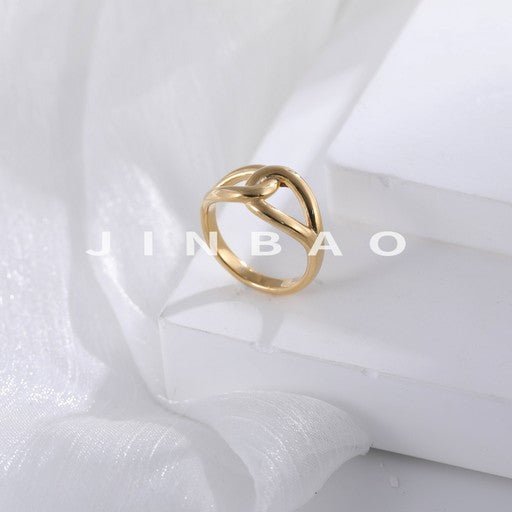 Cross Design Minimalist Stainless Steel Ring for Women | G004317