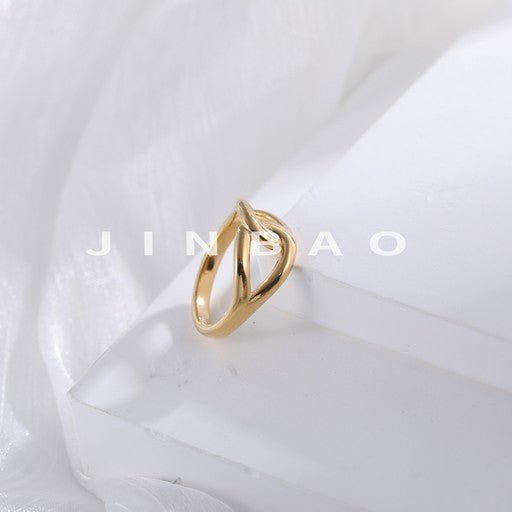 Cross Design Minimalist Stainless Steel Ring for Women | G004317