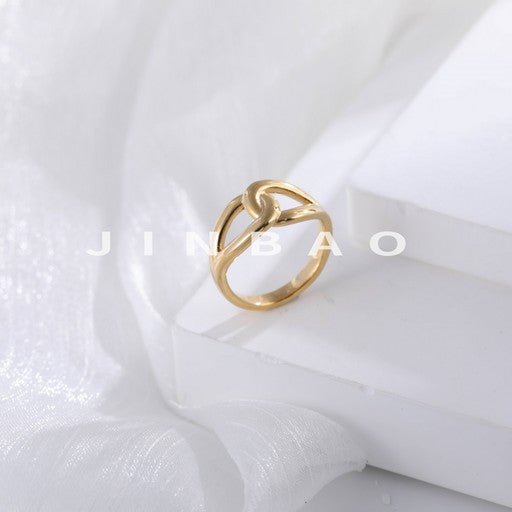 Cross Design Minimalist Stainless Steel Ring for Women | G004317