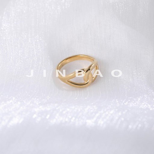 Cross Design Minimalist Stainless Steel Ring for Women | G004317