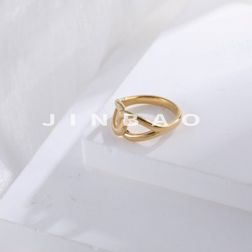 Cross Design Minimalist Stainless Steel Ring for Women | G004317