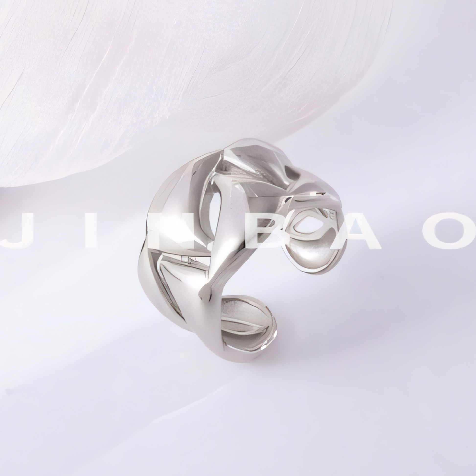 Delicate Hollow Design Stainless Steel Ring for Women | G00133