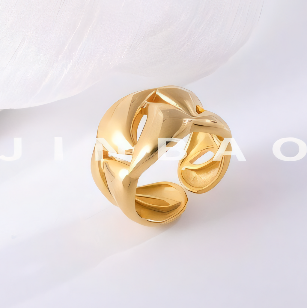 Delicate Hollow Design Stainless Steel Ring for Women | G00133