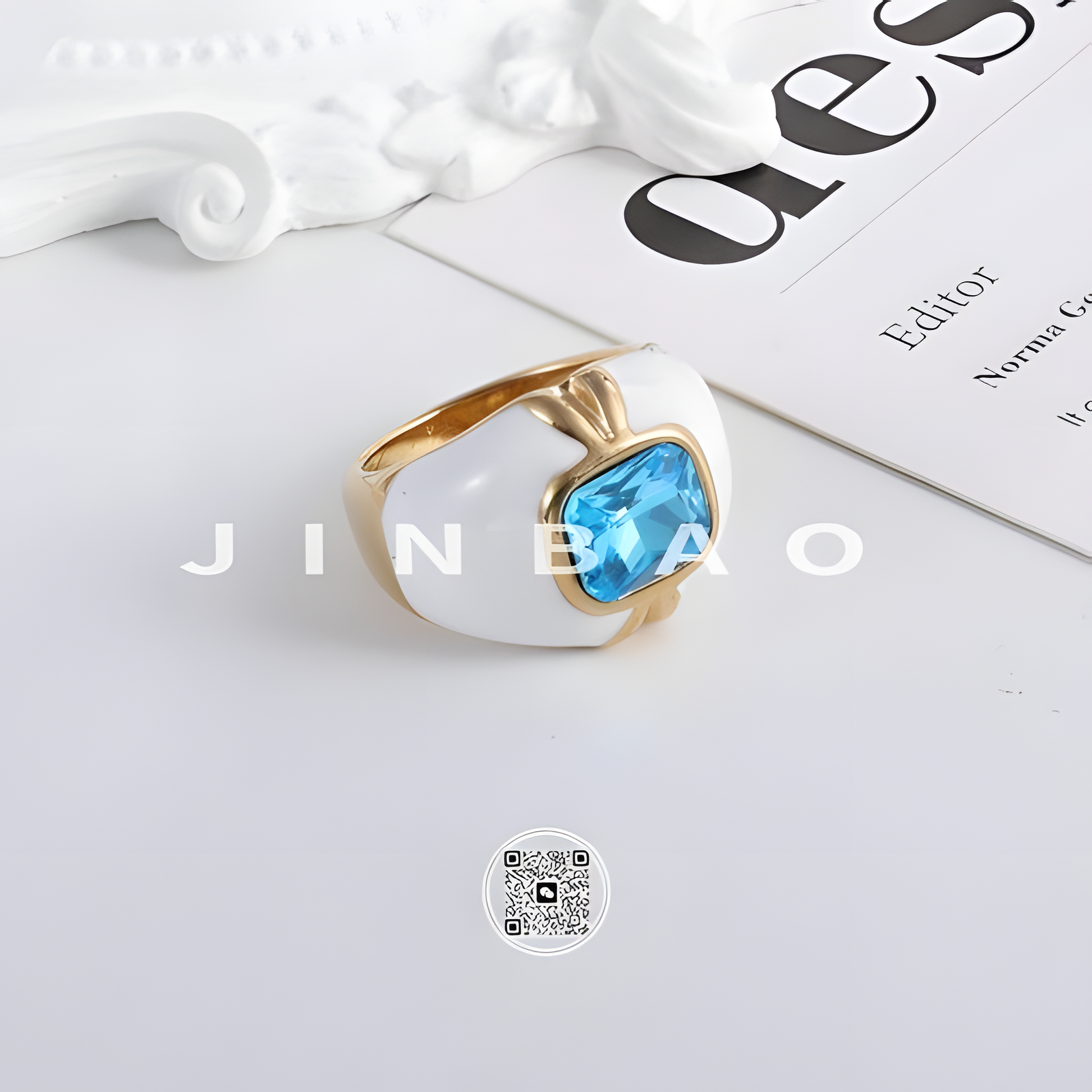 Elegant Round Ring Women's Stainless Steel Design | G004600