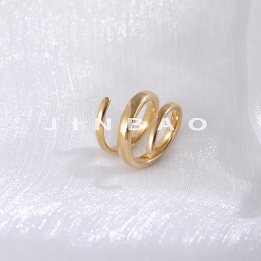 Fashion Curved Stainless Steel Ring Women's Ring | G002230