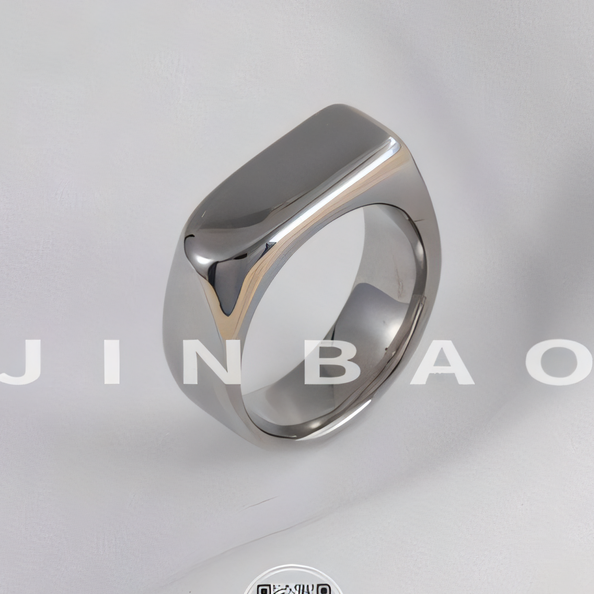 Fashion Square Stainless Steel Ring Unisex Ring | G003343
