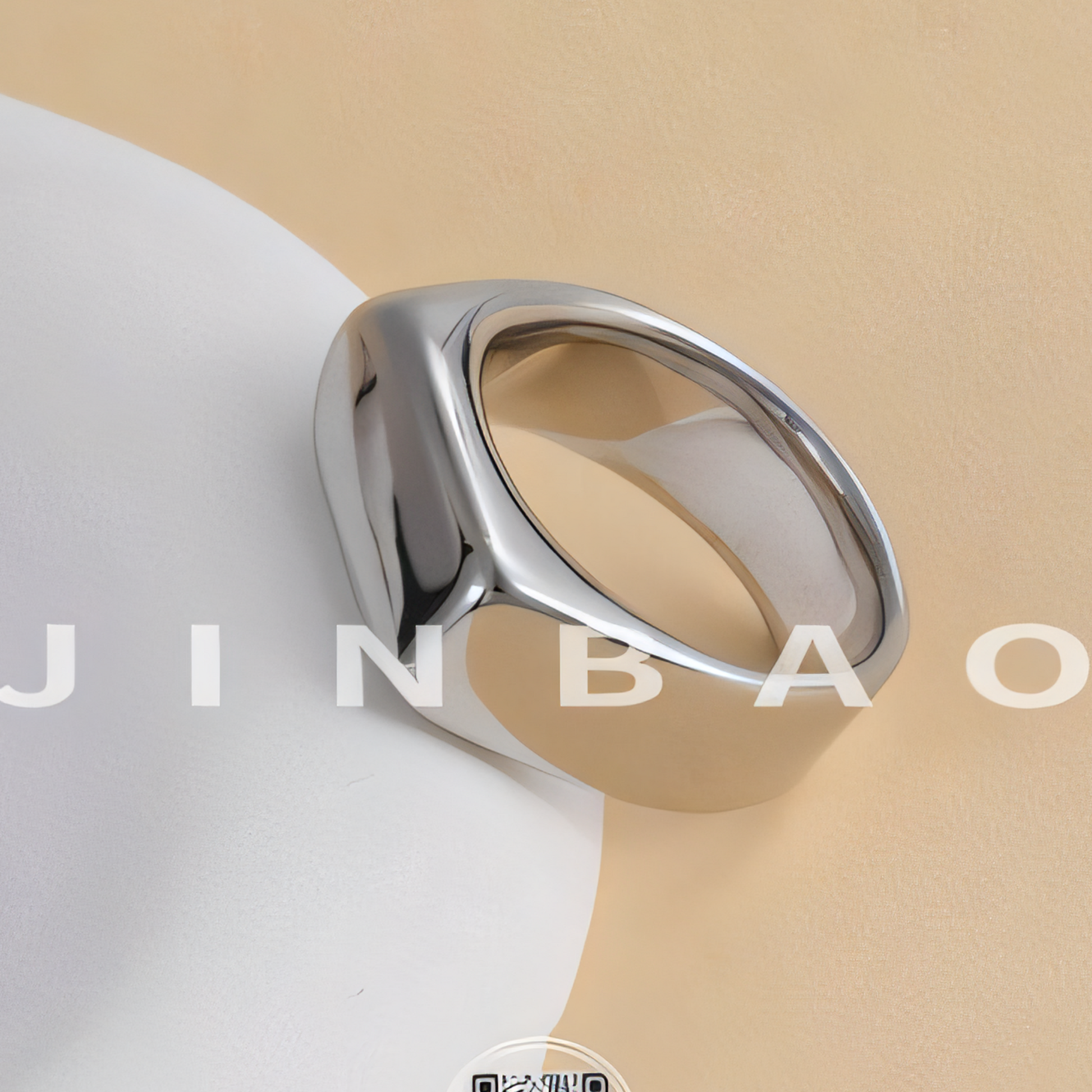 Fashion Square Stainless Steel Ring Unisex Ring | G003343