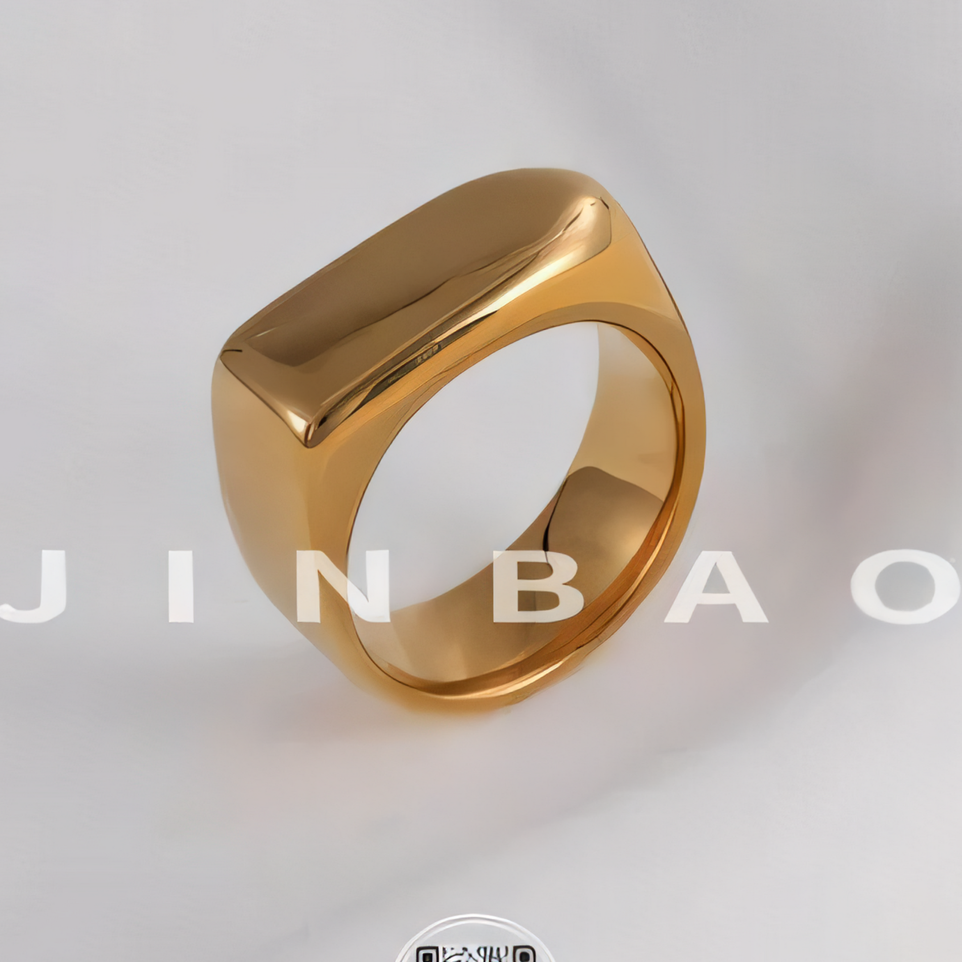 Fashion Square Stainless Steel Ring Unisex Ring | G003343