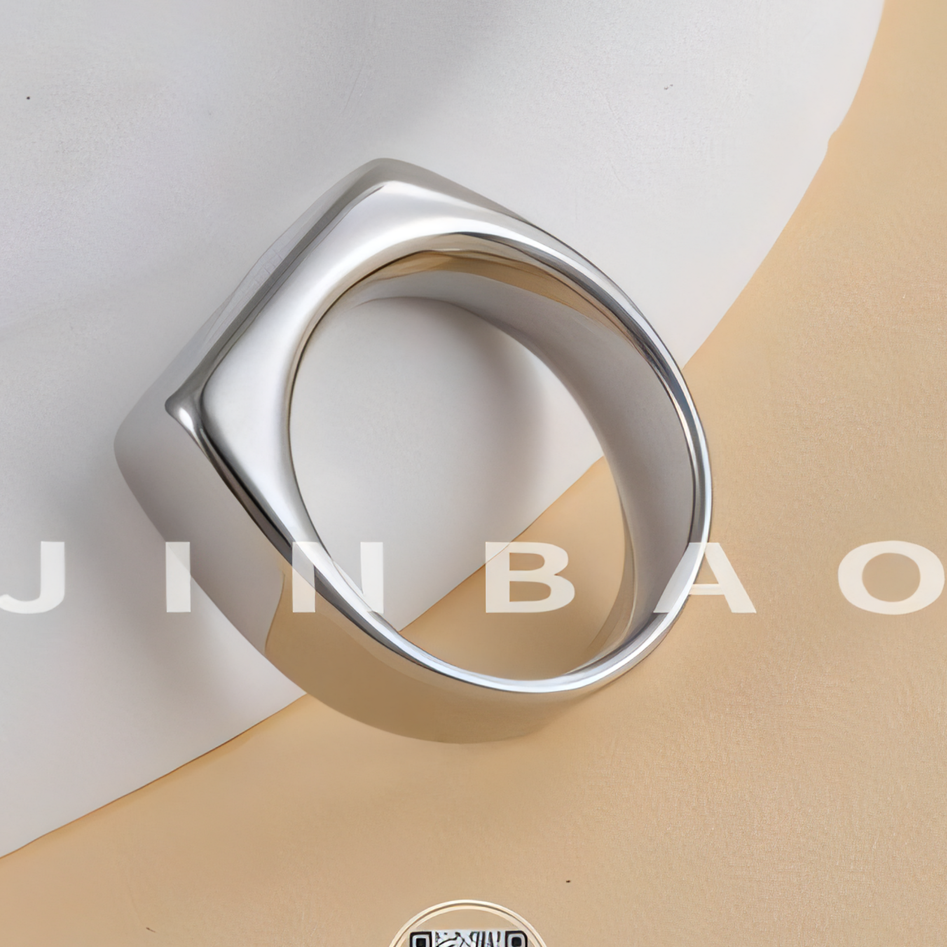 Fashion Square Stainless Steel Ring Unisex Ring | G003343