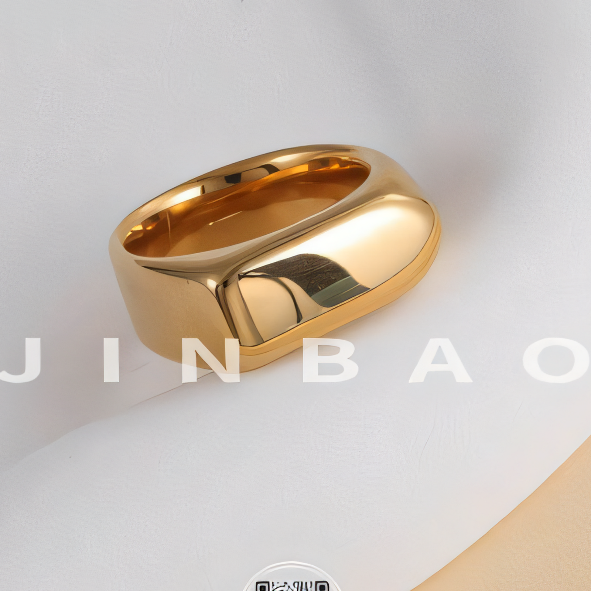 Fashion Square Stainless Steel Ring Unisex Ring | G003343