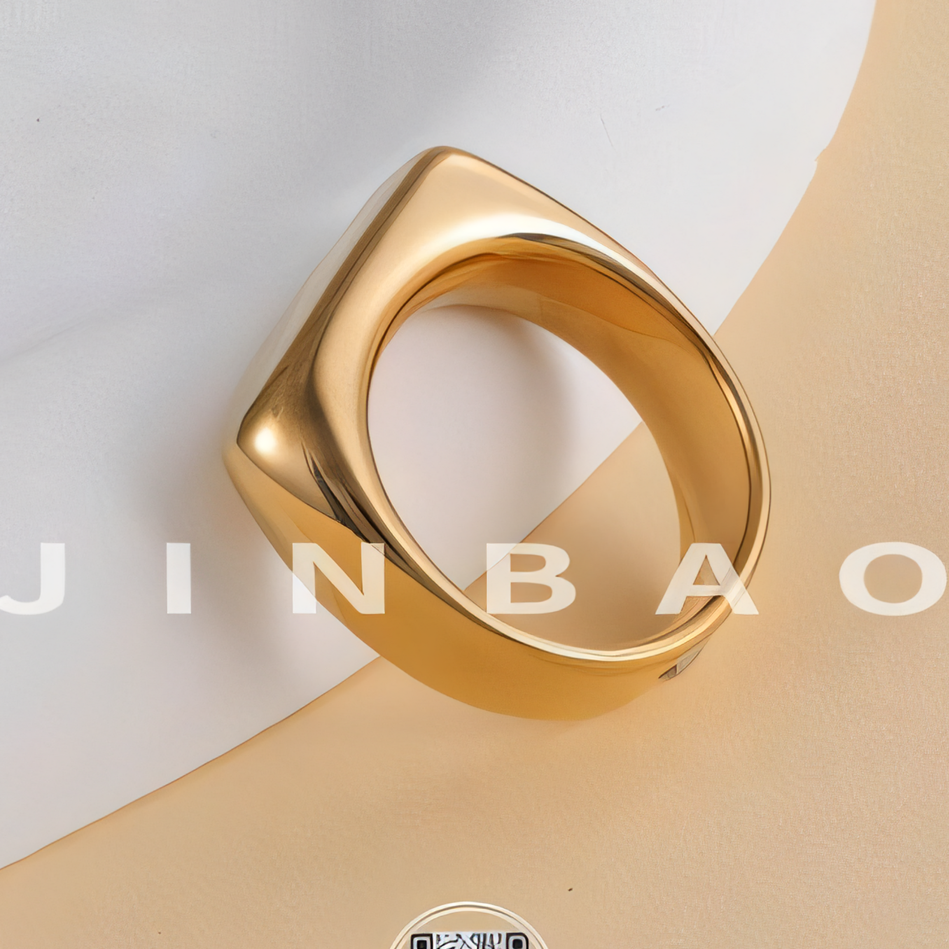 Fashion Square Stainless Steel Ring Unisex Ring | G003343