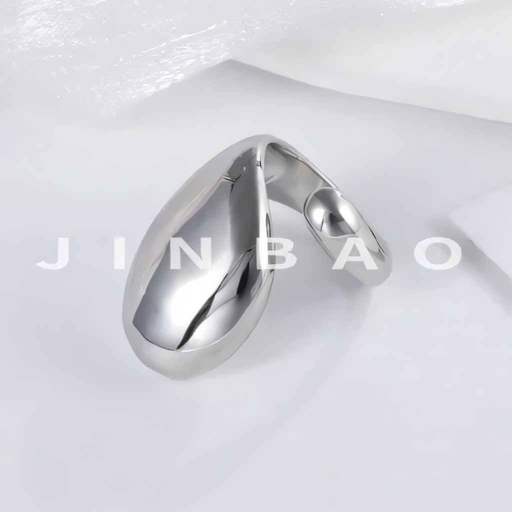 24k gold plated stainless steel ring for women simple style female ring